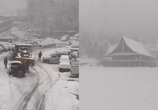 Snowfall on High Peaks and Rain in the Plains