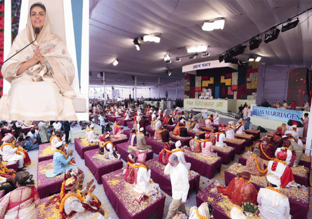 82 couples tied the knot in the Nirankari mass marriage ceremony organised in the holy presence of S