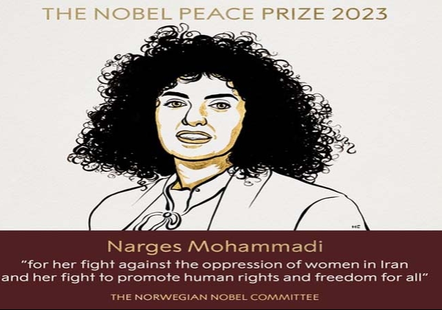 Nobel Peace Prize for 2023 awarded to Iranian activist Nargis Mohammadi