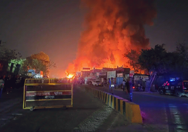 Massive fire in Shahberi Furniture Market