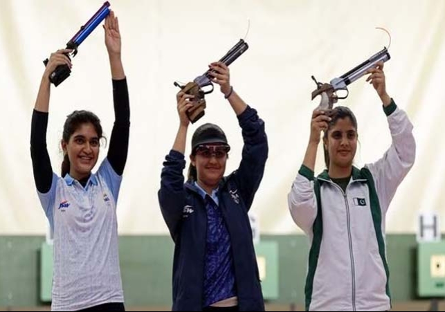 Palak Gulia won gold in womens 10m air pistol