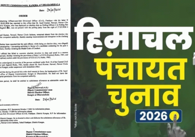 Polling Officer Suspended in Kangra on Charges