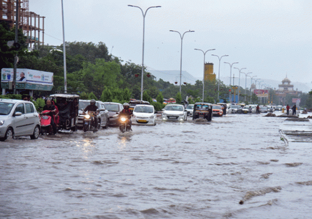 Drop in temperature due to intermittent rains in Rajasthan