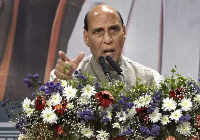 Rajnath Singh stern message to Pakistan
