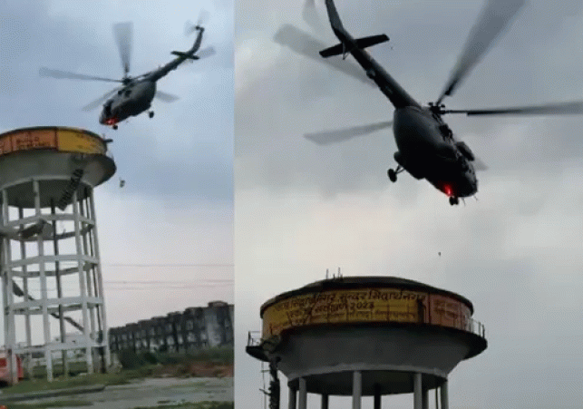 Siddharthnagar: Life hung in the balance for 16 hours atop a water tank