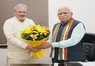 हरियाणा की राजनीति में मुख्यमंत्री  ने रचा नया इतिहास  भाजपा द्वारा ब्राह्मण समाज के चार सांसद बनाने पर समाज हुआ गदगद - पंडित उमेश शर्मा