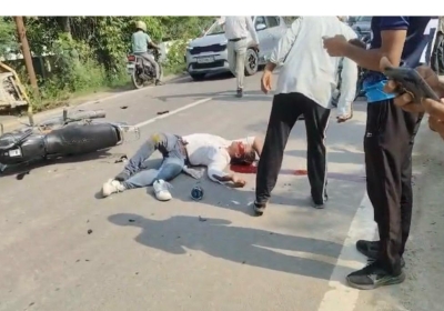 Horrific Road Accident in Front of Sisauna Block