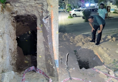 Dug Alongside the Road
