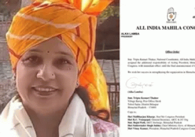 Himachal Mahila Congress gets new working president