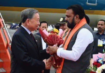 Vietnamese President in Bodh Gaya