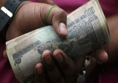 Private person caught taking bribe