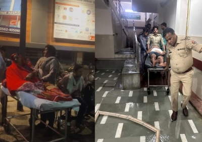 Fire Breaks out at Vehicle Showroom in Agra