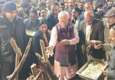 CM Manohar Lal celebrated Lohri