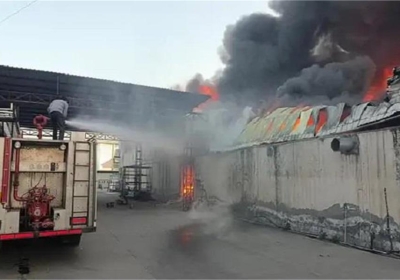 Fire breaks out in Liberty Shoes warehouse