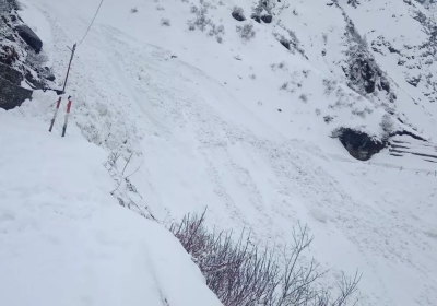 Snowfall in Kedarnath