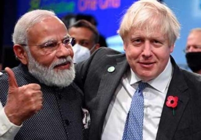 ब्रिटिश प्रधानमंत्री बोरिस जानसन आज करेंगे पीएम मोदी से मुलाकात