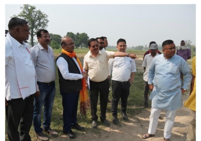 Inspection of Flood Protection Works in Khatima