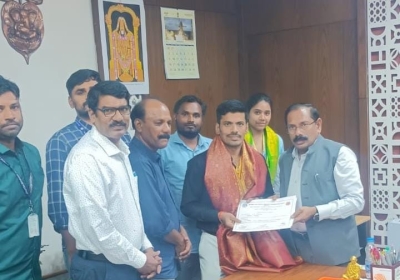 Talented sports employees were felicitated