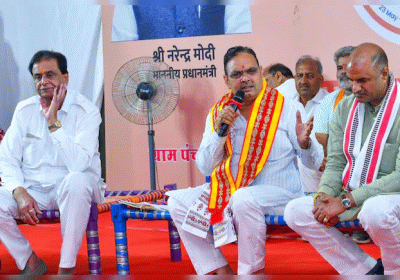 Chief Minister Bhajanlal Sharma stays overnight