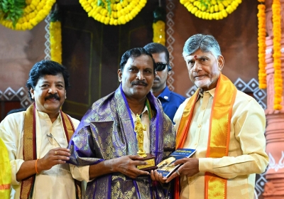 Mayana Swamy honoured with Ugadi Award