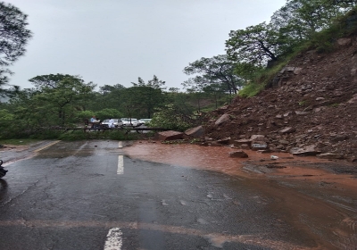 Landslide in Morni