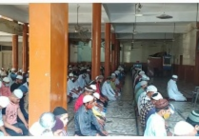 ईद-उल-अजहा पर जामा मस्जिद मनीमाजरा मे अदा की गई नमाज़।