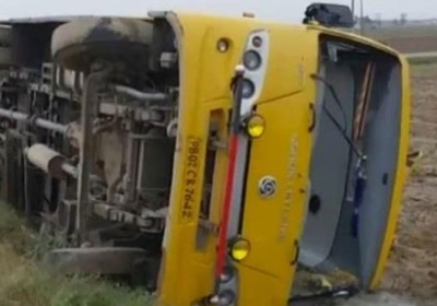  School bus Overturned in Punjab