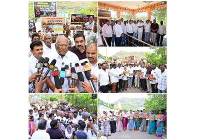 Sit-in Protest to Uphold the Prestige of Mangalagiri Temple