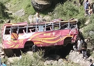 A Bus Fell Into Deep Gorge in Rajouri J&K