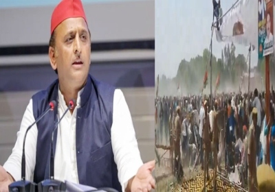 Akhilesh Yadav Azamgarh Public Meeting Stampede Ruckus Video Update