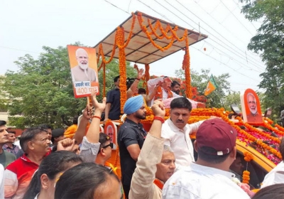 BJP National President JP Nadda Roadshow in Panchkula Lok Sabha Election
