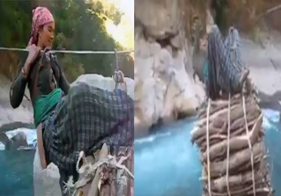 Brave Women Cross River For Daily Needs