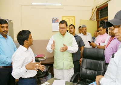 CM Dhami conducts surprise inspection of RTO office in Dehradun