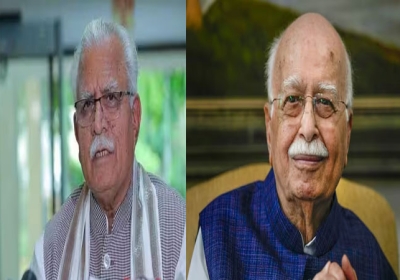 CM Manohar Lal Met LK Advani