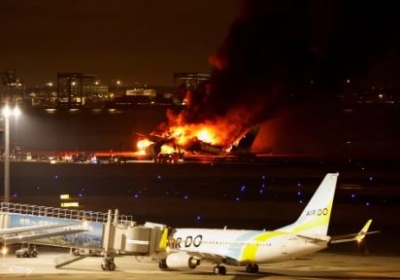 Japan Airlines Flight Fire