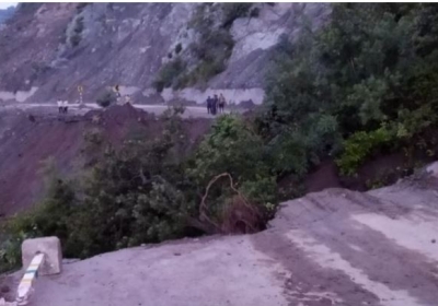 Landslide near Chakki Mor