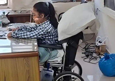 Chandigarh 12th Student Kanishka Bisht Appears For Exam On Oxygen Support