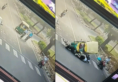 Chandigarh Auto Hits Cyclists Mohali Doctor Death Video Viral