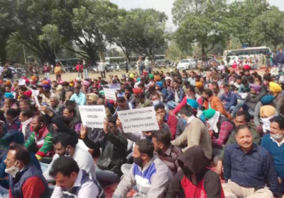 Chandigarh Electricity Employees Strike