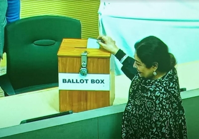 Chandigarh Mayor Election Result MP Kirron Kher First Vote