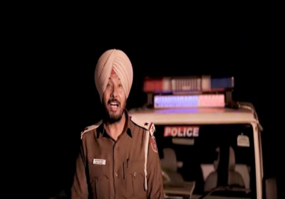Chandigarh Traffic Police SI Bhupinder Singh sing a song like Sidhu Moose Wala 