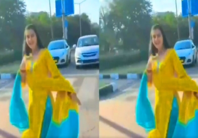 Chandigarh Woman Reel on Road Viral Against File FIR Husband Suspend