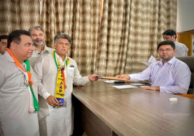 Congress Candidate Manish Tewari Files Nomination Chandigarh Lok Sabha