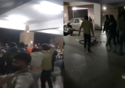 Delhi JNU ABVP and Left Supported Students Clash Video Viral