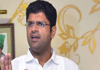 Deputy CM Dushyant Chautala meets Defense Minister Rajnath Singh