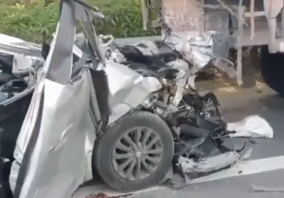 Major Road Accident In Hyderabad