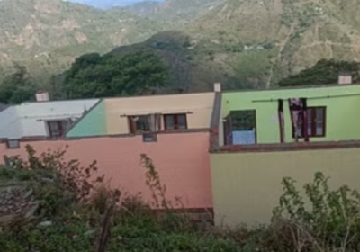 The roof of the house flew off in Chamba