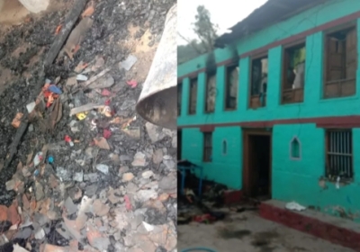 Fierce fire in the house due to short circuit, loss of lakhs; somehow people were thrown out