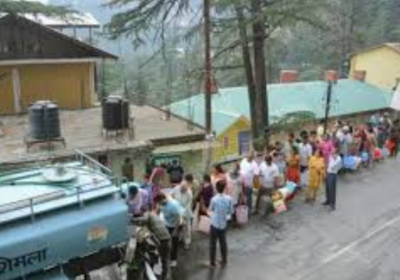 Drinking water supply disrupted in Shimla, even after 3 days water is getting less than normal