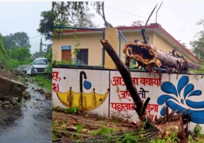 Monsoon is showing its fierce form in Himachal Pradesh: Rain wreaks havoc in Hamirpur, drinking water schemes stalled, many roads blocked